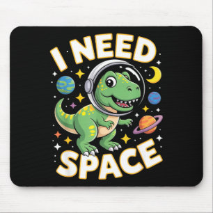 Fife Life I Need Space T-rex Astronaut Outterspace Mouse Mat