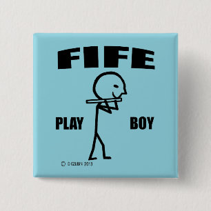 Fife Play Boy 15 Cm Square Badge
