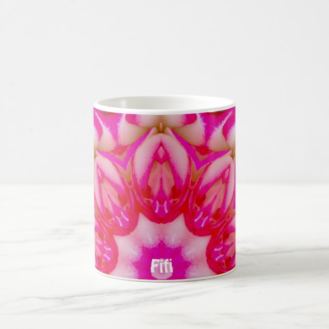 FIFI ~ Personalized Miniature Rose Fractal ~ Coffee Mug (Center)