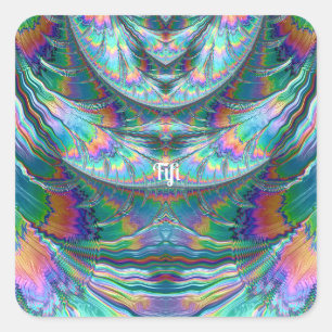 FIFI ~ Shades Glossy PASTEL 3D ~ Square Sticker