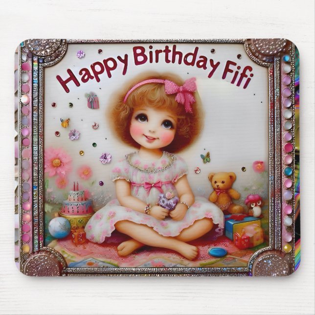 FIFI ~ Sweet Little Girl ~ Mouse Mat (Front)