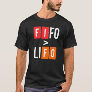 Fifo Lifo Math Accountant Finance Cpa Bookkeeper T-Shirt