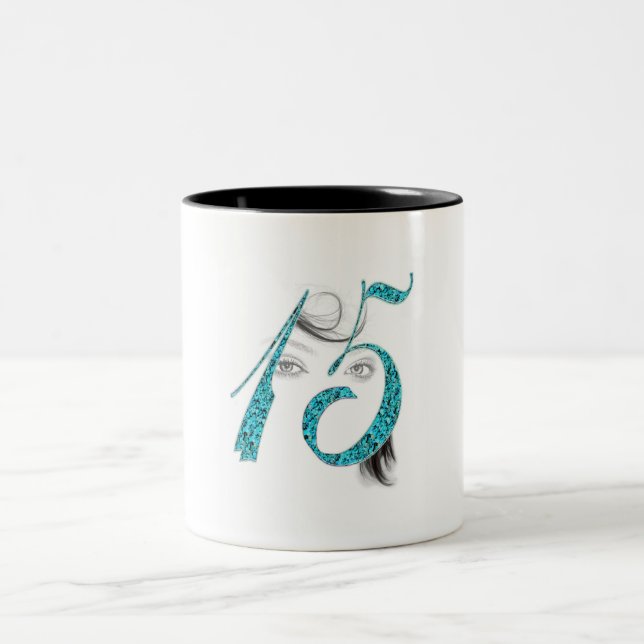 Fifteen Year Old at Christmas Mug (Center)