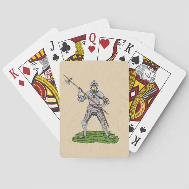 Fifteenth Century English Knight Playing Cards (Back)