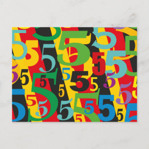 Fifth, 55th or 50th Birthday or Anniversary #5 Postcard