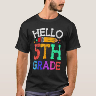 Fifth 5th Grade Back To School Students Teachers T-Shirt