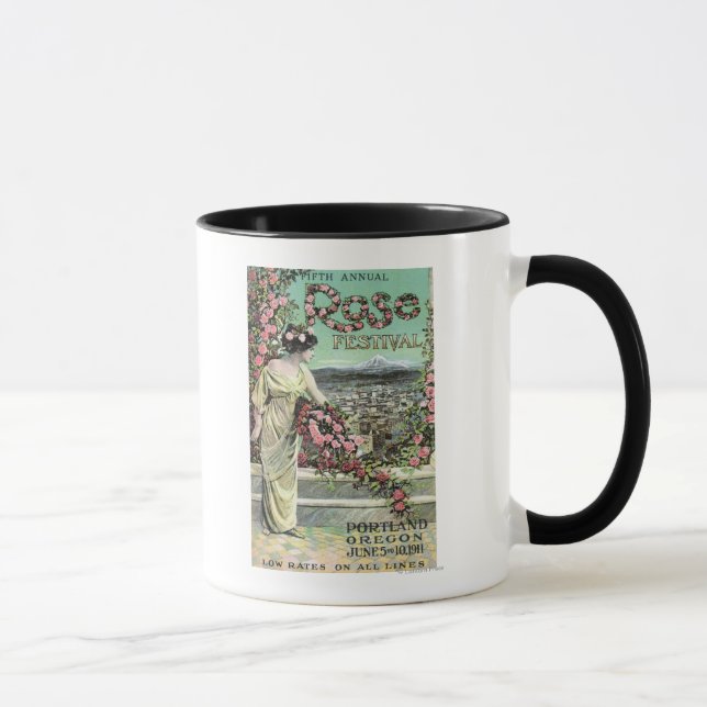 Fifth Annual Rose Festival Advertisement Mug (Right)