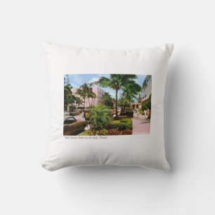 Fifth Ave. Shopping, Naples, Florida Vintage Cushion
