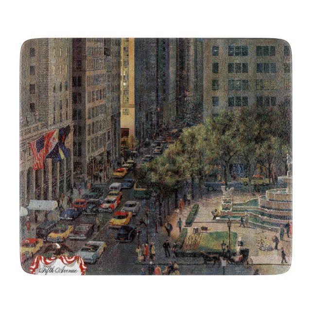 Fifth Avenue by John Falter Cutting Board (Front)