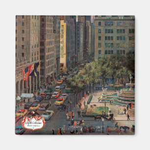 Fifth Avenue by John Falter Magnet