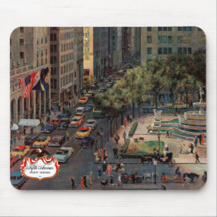 Fifth Avenue by John Falter Mouse Mat