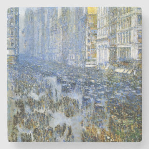 Fifth Avenue in Winter (New York City) (NYC, USA) Stone Coaster
