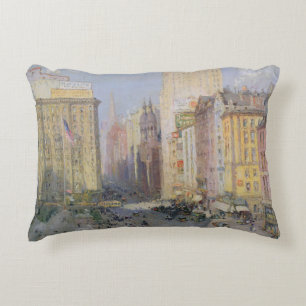 Fifth Avenue, New York, 1913 Decorative Cushion