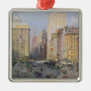 Fifth Avenue, New York, 1913 Metal Tree Decoration