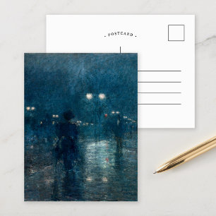 Fifth Avenue Nocturne   Childe Hassam Postcard