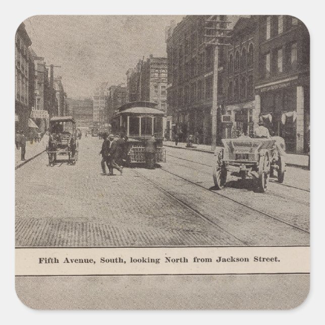 Fifth Avenue S Harbour front Square Sticker (Front)