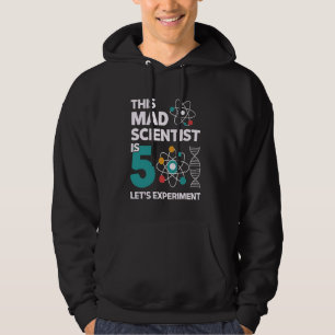 Fifth Birthday Scientist Science Party Atom Biolog Hoodie