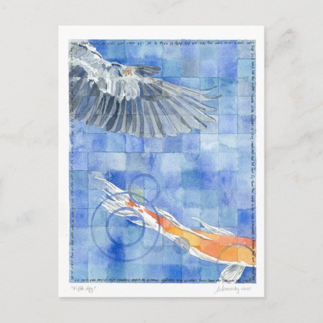 Fifth Day (7 days of creation) Postcard (Front)