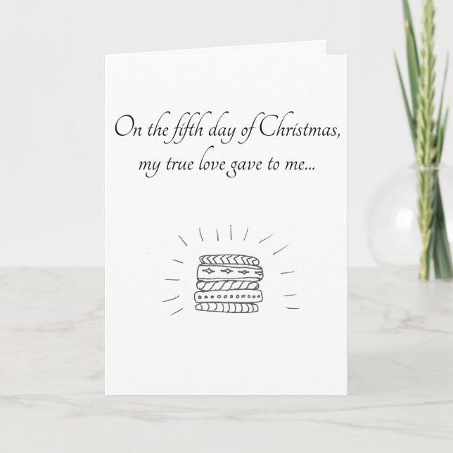 Fifth Day of Christmas card (Front)