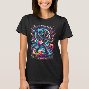 Fifth Grade Back To School Space Rocket Astronaut T-Shirt