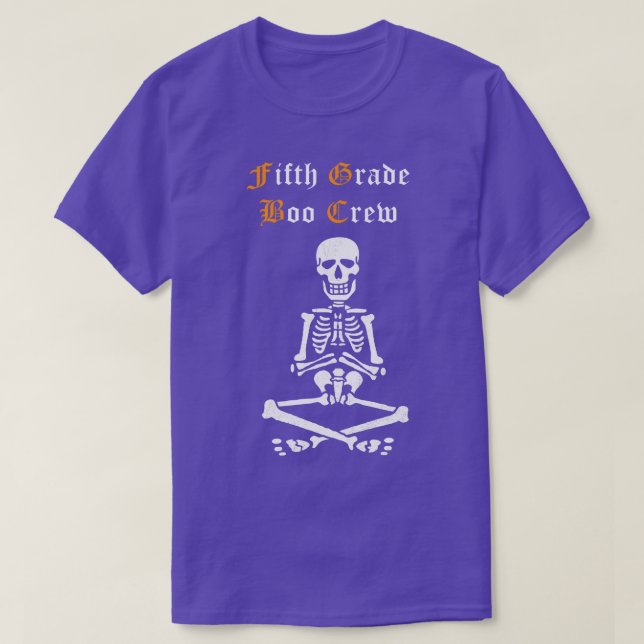 Fifth Grade Boo Crew Halloween  Funny Party Tee Sc (Design Front)