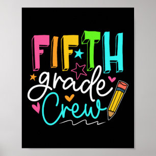 Fifth Grade Crew Team 5th Grade Teacher Student Poster