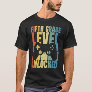 Fifth Grade Level Unlocked Back To School Video Ga T-Shirt