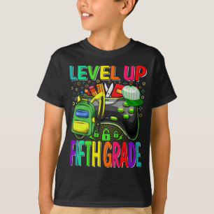 Fifth Grade Level Up Back To School Unlocked T-Shirt