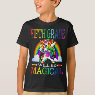 Fifth Grade Magical Unicorn First Day Of School T-Shirt