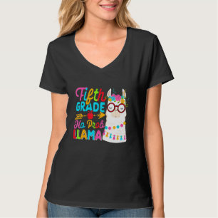Fifth Grade No Prob Llama Back To School First Day T-Shirt
