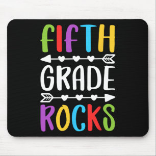 Fifth Grade Rocks  5th Grade Back To School   Mouse Mat