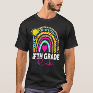 Fifth Grade Rocks Team 5th Grade Teacher Back To R T-Shirt