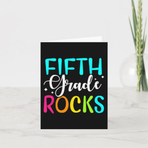 Fifth Grade Rocks  Team 5th Grade Teacher  Card