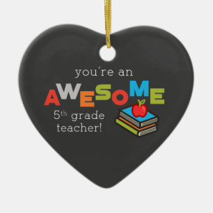Fifth Grade Teacher Appreciation Day Awesome Ceramic Tree Decoration