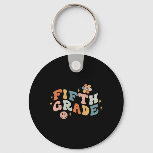 Fifth Grade Teacher Back To School Retro 5th Grade Key Ring