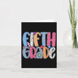 Fifth Grade Team 5th Grade Back To School Teacher  Card