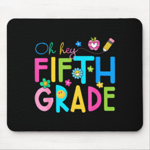 Fifth grade team back to school teacher boys girls mouse mat