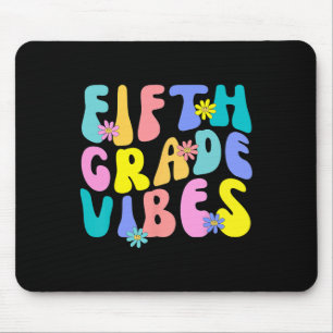 Fifth Grade Vibes - 5th Grade Team Retro 1st Day O Mouse Mat