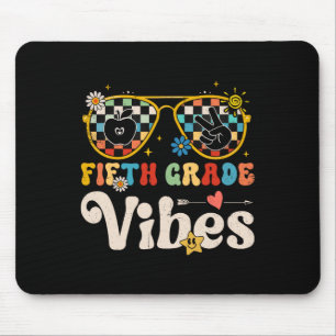 Fifth Grade Vibes - 5th Grade Team Retro 1st Day o Mouse Mat