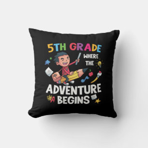 Fifth Grade Where The Adventure Begins Cushion