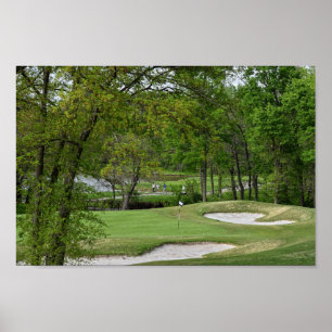Fifth Green, Ironhorse Golf Course, Leawood, Kansa Poster