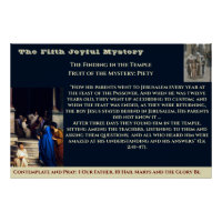 Fifth Joyful Mystery Poster