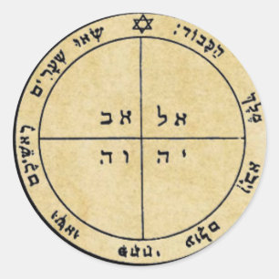 Fifth Pentacle of Mercury Classic Round Sticker