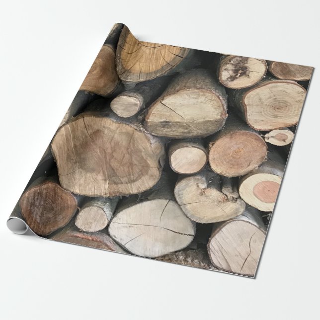 Fifth Wedding Anniversary  Wrapping Paper (Unrolled)