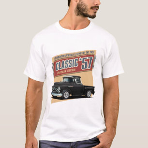 Fifties Black Street Rod Truck T-Shirt