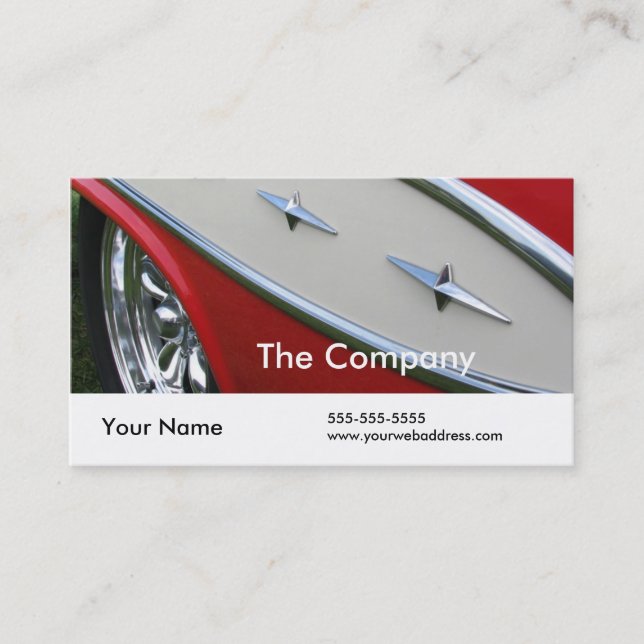 Fifties Bling Business Card (Front)