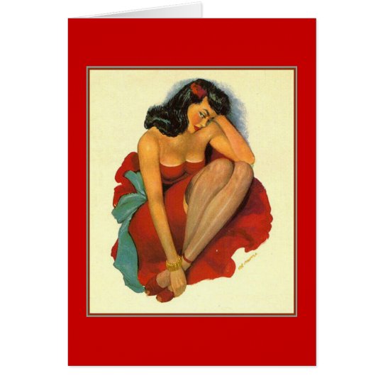 Fifties Pin Up Birthday/Valentine's Day Card