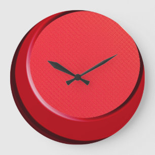 Fifties Retro Modern Red Wall Clock