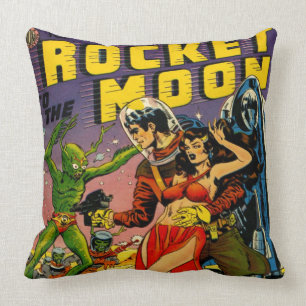 FIFTIES SCI FI ART COMICS CUSHION