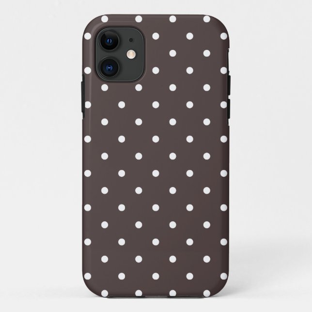 Fifties Style Brown Polka Dot iPhone 5 Case (Back)
